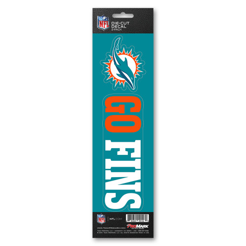 Miami Dolphins Team Slogan Decal Primary Logo & Team Slogan Aqua