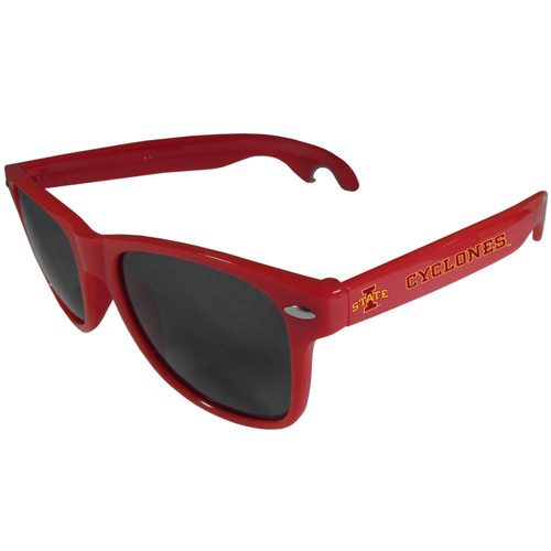 Iowa St. Cyclones Beachfarer Bottle Opener Sunglasses, Red
