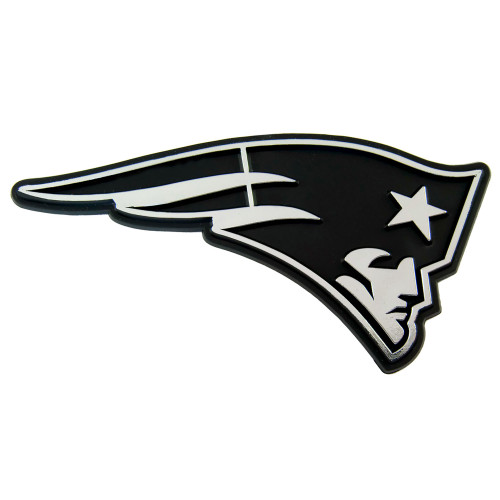 New England Patriots Molded Chrome Emblem Patriot Head Primary Logo Chrome