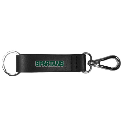 Michigan St. Spartans Black Strap Key Chain