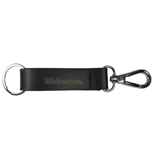 Michigan Wolverines Black Strap Key Chain