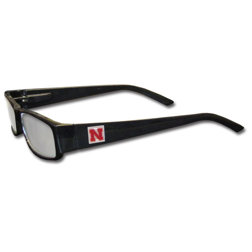 Nebraska Cornhuskers Black Reading Glasses +1.25