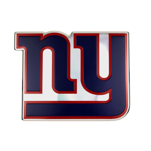 New York Giants Embossed Color Emblem "NY" Logo Dark Blue