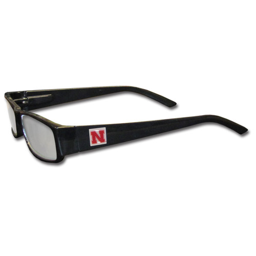 Nebraska Cornhuskers Black Reading Glasses +1.75