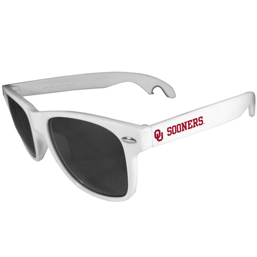 Oklahoma Sooners Beachfarer Bottle Opener Sunglasses, White