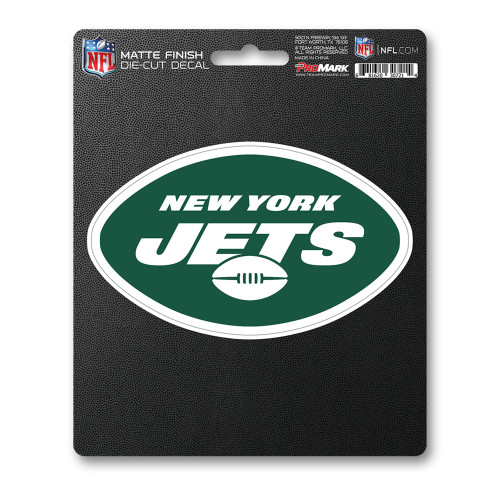 New York Jets Matte Decal Oval Jets Primary Logo Green