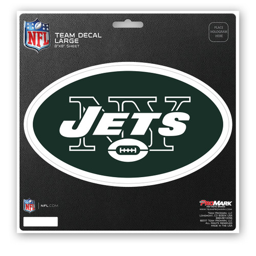 New York Jets Large Decal Oval Jets Primary Logo Green