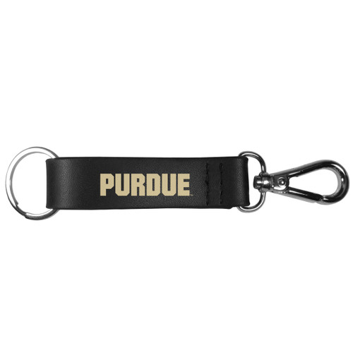 Purdue Boilermakers Black Strap Key Chain