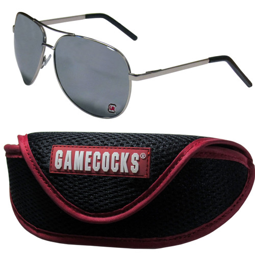 S. Carolina Gamecocks Aviator Sunglasses and Sports Case