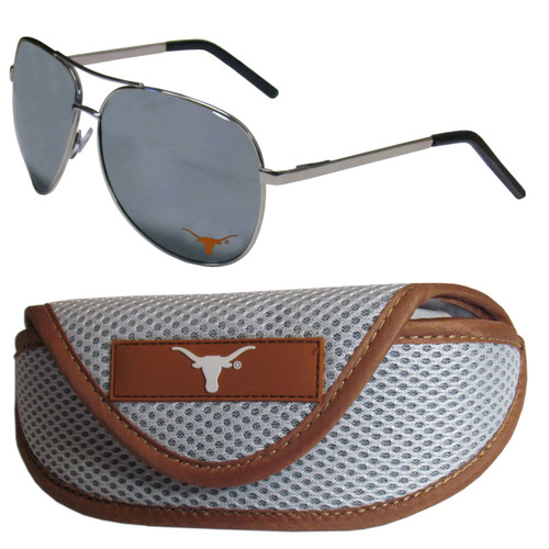 Texas Longhorns Aviator Sunglasses and Sports Case