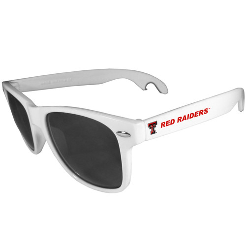 Texas Tech Raiders Beachfarer Bottle Opener Sunglasses, White