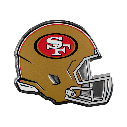 San Francisco 49ers Embossed Helmet Emblem "Oval 49ers" Logo