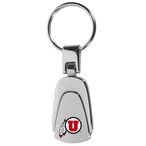 Utah Utes Steel Teardop Key Chain
