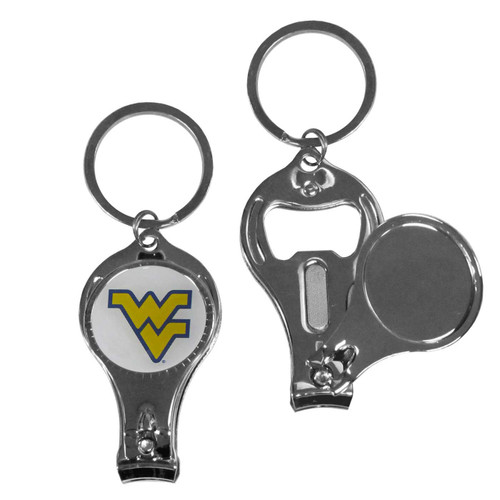 W. Virginia Mountaineers Nail Care/Bottle Opener Key Chain