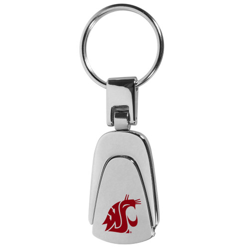 Washington St. Cougars Steel Teardop Key Chain