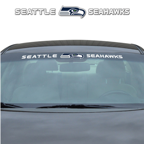 Seattle Seahawks Windshield Decal Primary Logo and Team Wordmark