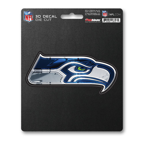 Seattle Seahawks 3D Decal Seahawk Primary Logo Blue