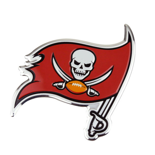 Tampa Bay Buccaneers Embossed Color Emblem Pirate Flag Primary Logo Red