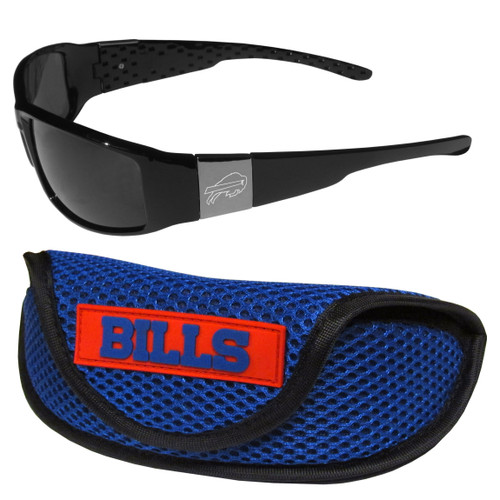 Buffalo Bills Chrome Wrap Sunglasses and Sports Case