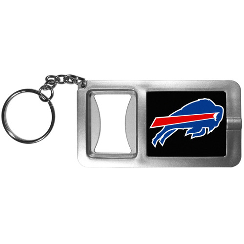 Buffalo Bills Flashlight Key Chain with Bottle Opener