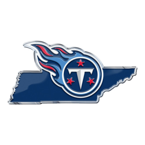 Tennessee Titans Embossed State Emblem "Comet T" Logo / Shape of Tennessee