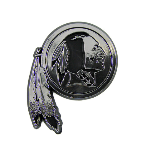 Washington Commanders Molded Chrome Emblem "Native American" Primary Logo