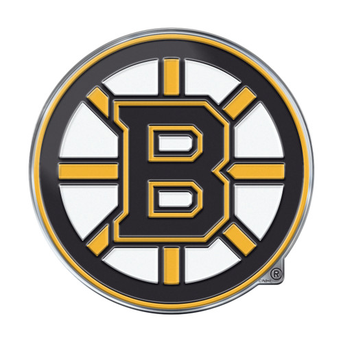 Boston Bruins Embossed Color Emblem "Spoked-B" Logo