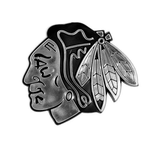 Chicago Blackhawks Molded Chrome Emblem "Native American" Logo