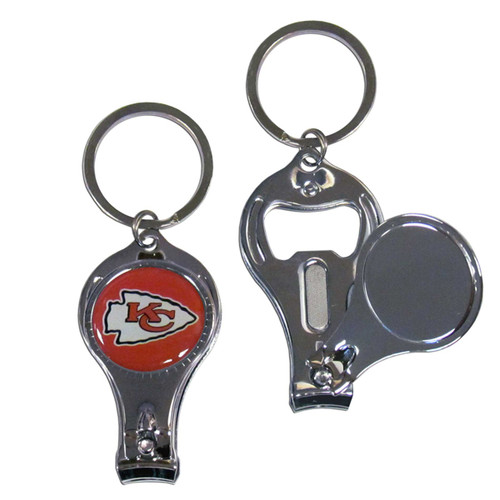 Kansas City Chiefs Nail Care/Bottle Opener Key Chain