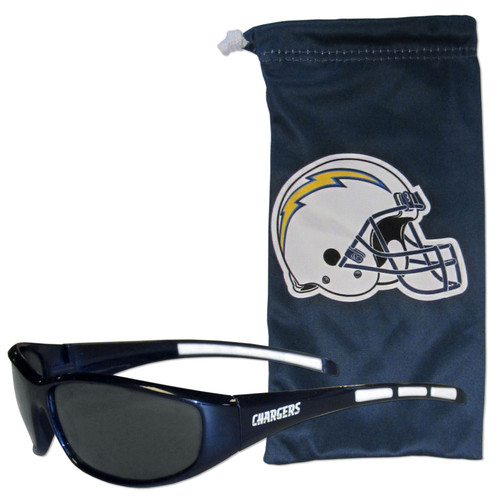 Los Angeles Chargers Sunglass and Bag Set