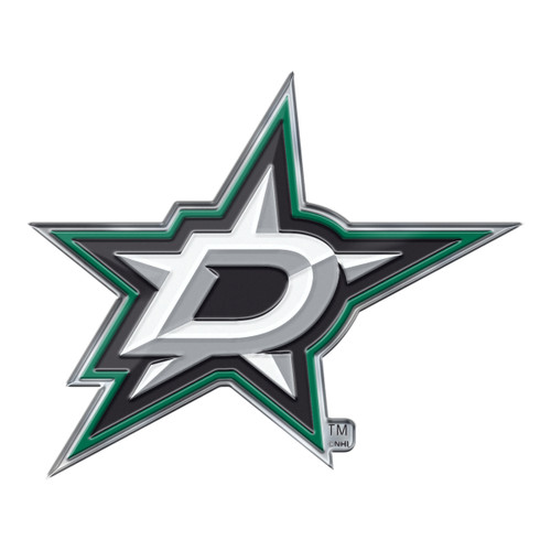 Dallas Stars Embossed Color Emblem "D Star" Logo