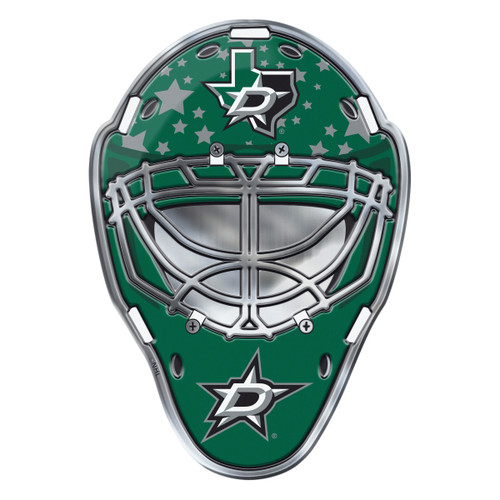 Dallas Stars Embossed Helmet Emblem Hockey Mask with Primary Logo