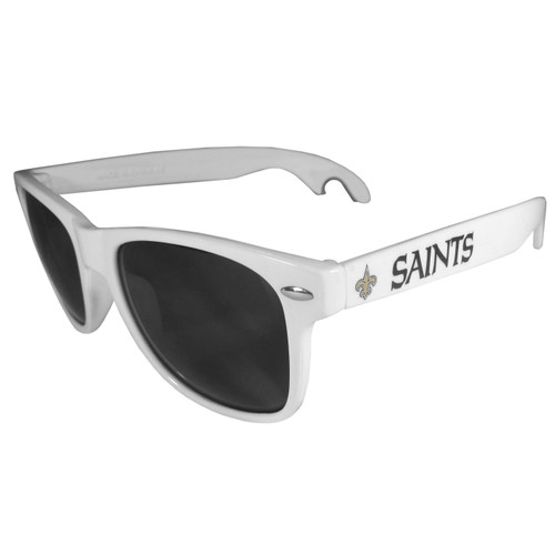 New Orleans Saints Beachfarer Bottle Opener Sunglasses, White