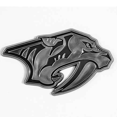 Nashville Predators Molded Chrome Emblem "Saber Tooth Tiger" Logo