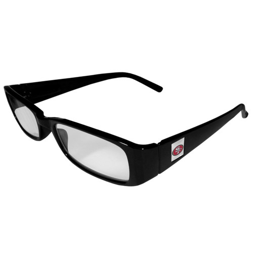 San Francisco 49ers Black Reading Glasses +2.25