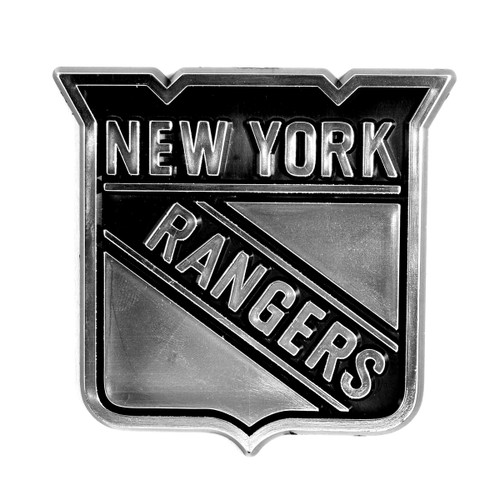New York Rangers Molded Chrome Emblem "New York Rangers Shield" Logo