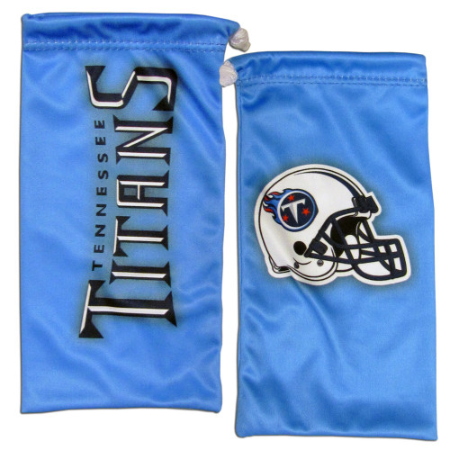 Our officially licensed, soft microfiber glasses bag  with the Tennessee Titans logo on one side and the team name on the other. The microfiber bag protects your glasses from scratches and can be used as a cleaning cloth.