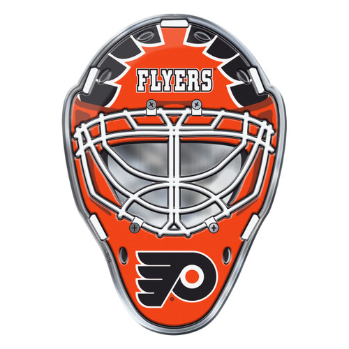 Philadelphia Flyers Embossed Helmet Emblem Hockey Mask with Primary Logo