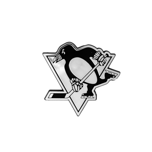 Pittsburgh Penguins Molded Chrome Emblem "Penguins" Logo
