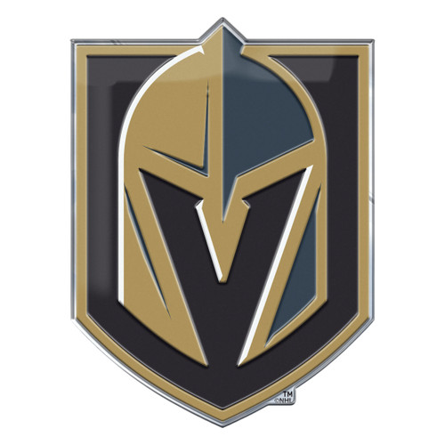 Vegas Golden Knights Embossed Color Emblem "Knight Helmet" Logo