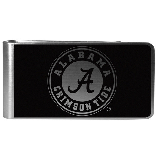 Alabama Crimson Tide Black and Steel Money Clip