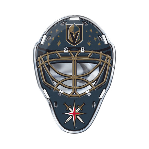 Vegas Golden Knights Embossed Helmet Emblem Hockey Mask with Primary Logo
