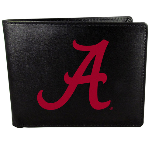 Alabama Crimson Tide Leather Bi-fold Wallet, Large Logo