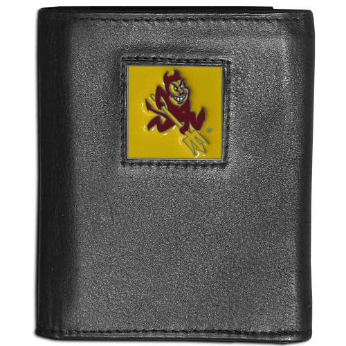 Arizona St. Sun Devils Leather Tri-fold Wallet