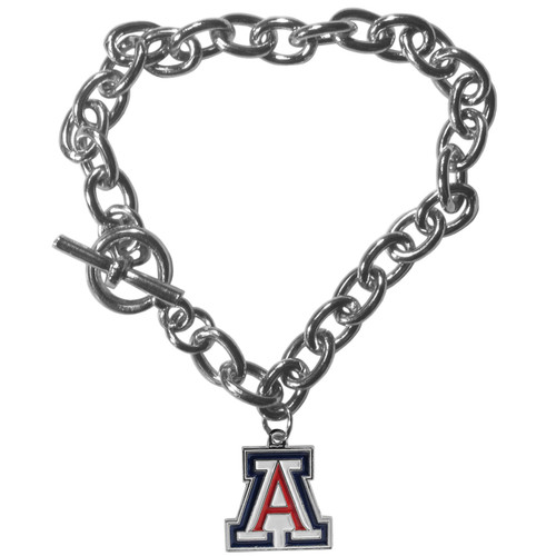 Arizona Wildcats Charm Chain Bracelet
