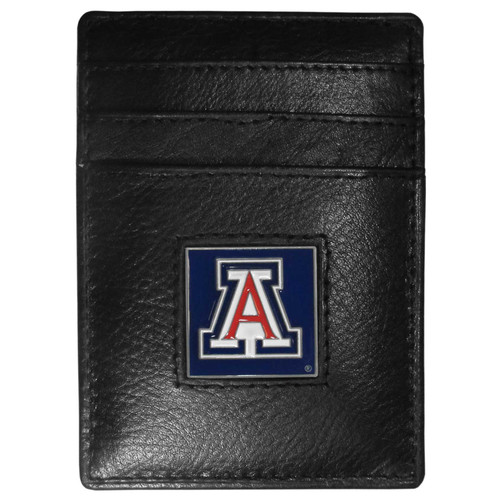 Arizona Wildcats Leather Money Clip/Cardholder Packaged in Gift Box