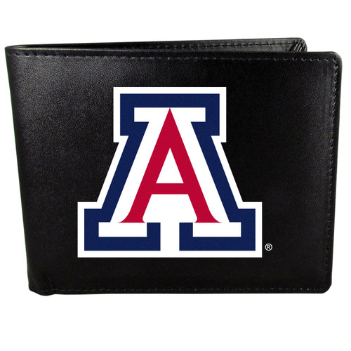 Arizona Wildcats Leather Bi-fold Wallet, Large Logo
