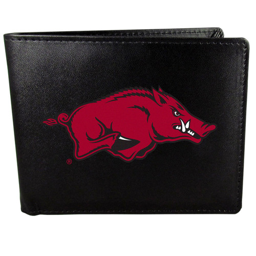 Arkansas Razorbacks Leather Bi-fold Wallet, Large Logo