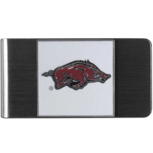 Arkansas Razorbacks Steel Money Clip