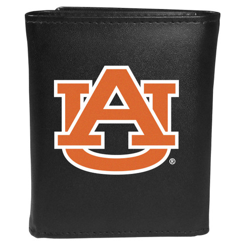 Auburn Tigers Leather Tri-fold Wallet, Large Logo